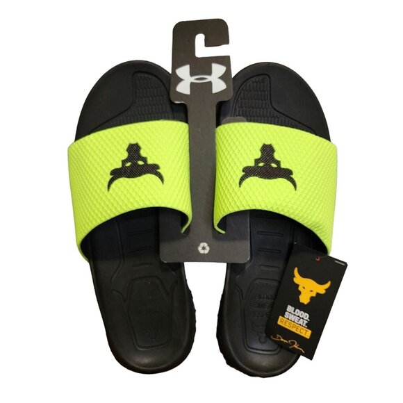Under Armour Men\'s Project Rock Michelin Fat Tire Size 10 Slides 3025237-302~NEW main image 4